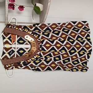 Tory Burch Embellished Silk Tank Top